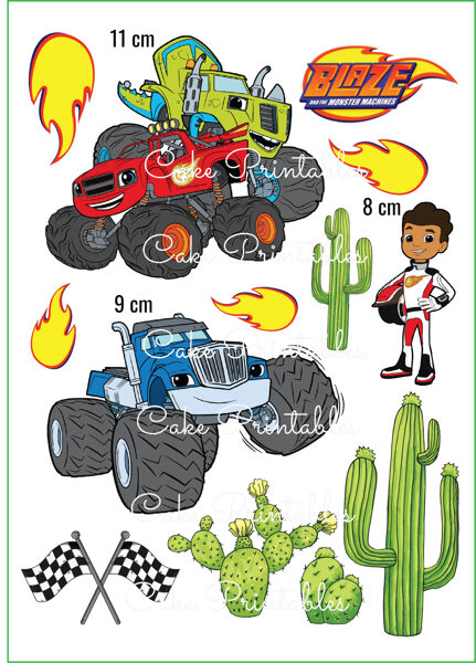 Ēdamu dekoru komplekts AUTO BLAZE 1