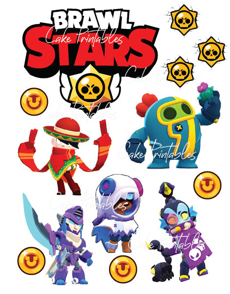 Ēdamu dekoru komplekts BRAWL STARS 2