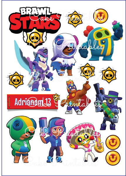 Ēdamu dekoru komplekts BRAWL STARS 1