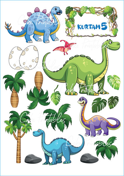 Ēdamu dekoru komplekts DINO 1