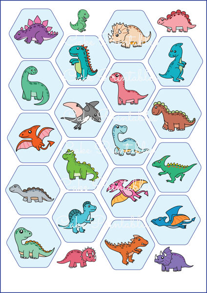 Kēksiņu dekors DINO 7