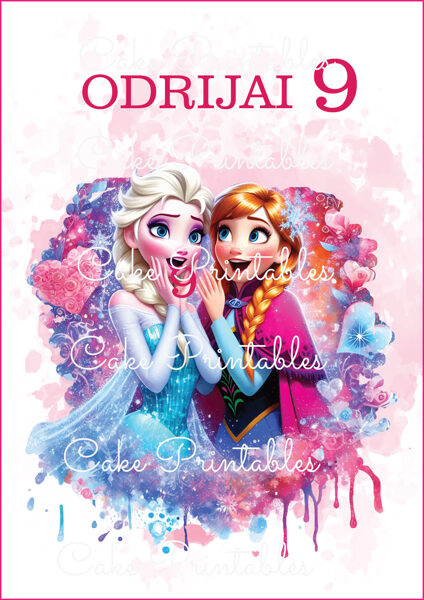 Ēdams dekors kūkai ELZA ANNA 7