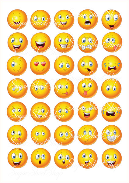 Ēdami dekori EMOJI 1