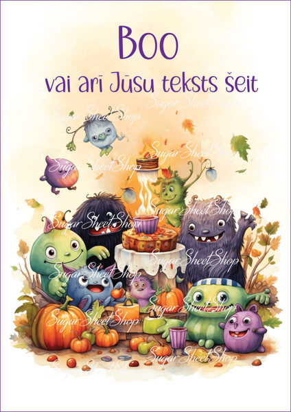 Ēdams dekors kūkai HELOVĪNS 8