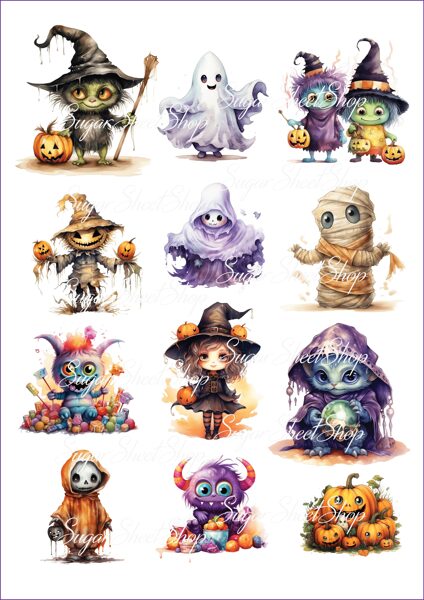 Ēdamu dekoru komplekts HELOVĪNS 8