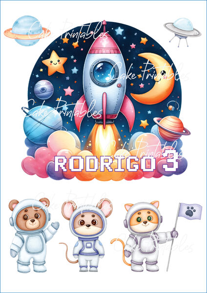 Ēdamu dekoru komplekts KOSMOSS 2