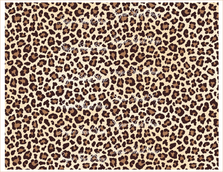 Ēdams dekors (tapete) kūkai LEOPARDS 1