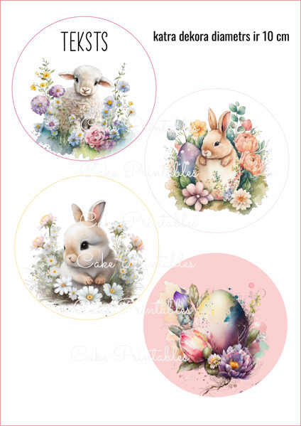 Ēdamu dekoru komplekts LIELDIENAS 1