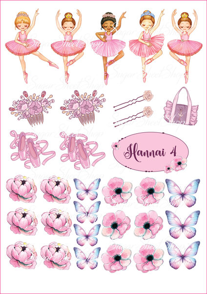 Ēdamu dekoru komplekts MAZĀS BALERĪNAS