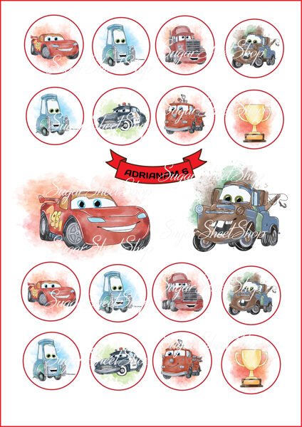 Ēdamu dekoru komplekts VĀĢI ZIBENS McQeens 2