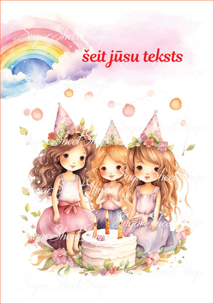 Ēdams dekors kūkai MAZĀ BALLĪTE 2