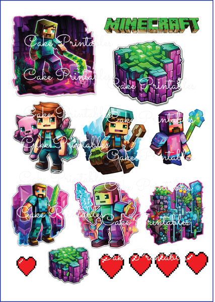 Ēdamu dekoru komplekts MINECRAFT 3