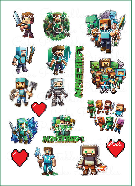 Ēdamu dekoru komplekts MINECRAFT 2