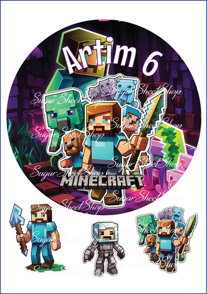 Ēdamu dekoru komplekts MINECRAFT 10