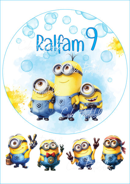 Ēdamu dekoru komplekts MINIONI 4