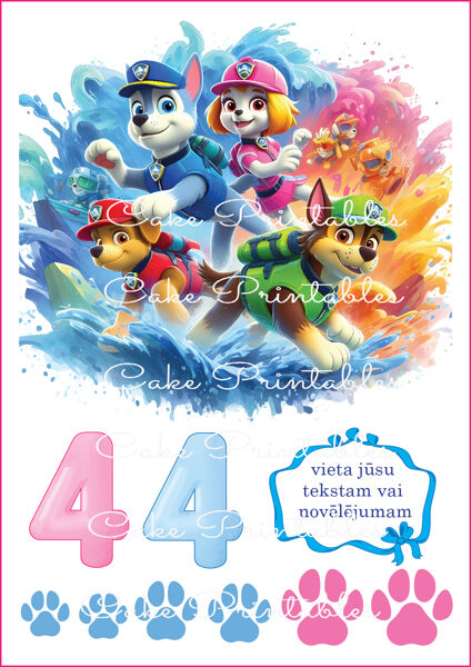 Ēdamu dekoru komplekts ĶEPU PATRUĻA PAW PATROL 5