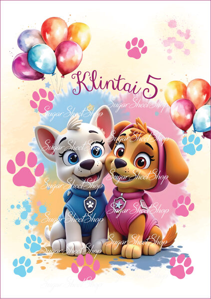 Ēdams dekors kūkai ĶEPU PATRUĻA 11