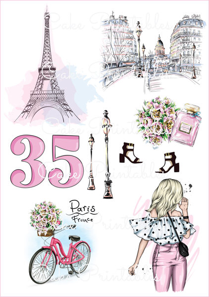 Ēdamu dekoru komplekts PARĪZE 3