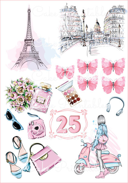 Ēdamu dekoru komplekts PARĪZE 2