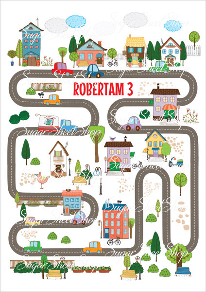 Ēdams dekors kūkai JAUTRĀ PILSĒTA 