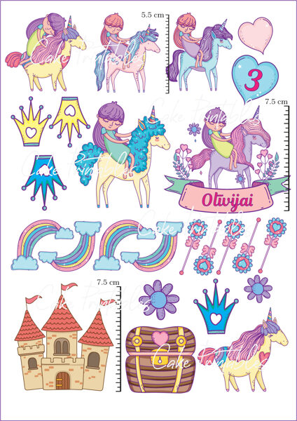 Ēdamu dekoru komplekts PRINCESE 1