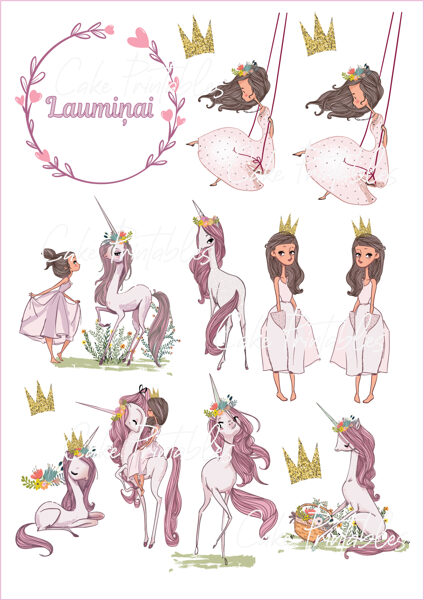 Ēdamu dekoru komplekts PRINCESE 2