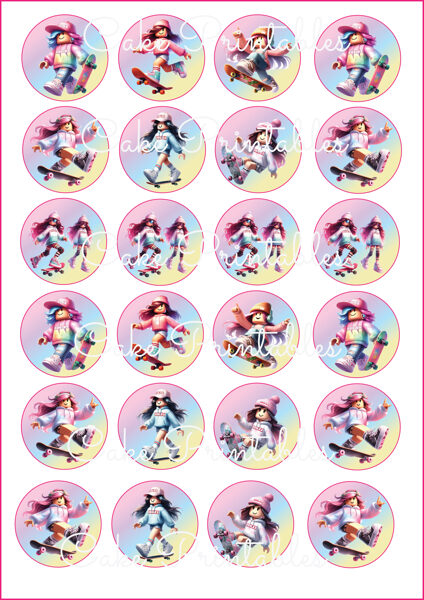 Ēdami dekori kēksiņiem, kūciņām ROBLOX MEITENES 2