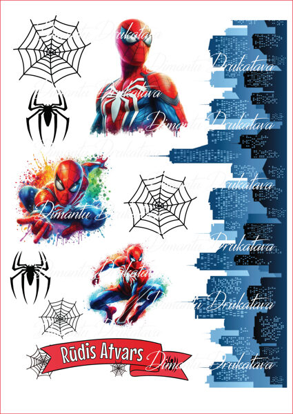 Ēdamu dekoru komplekts SPIDERMAN 8