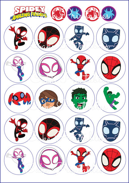 Ēdami dekori kūciņām SPIDEY 1