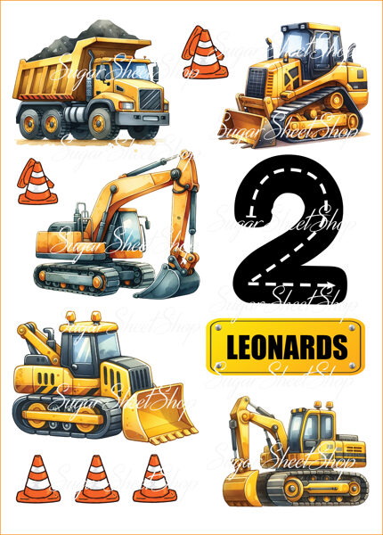 Ēdamu dekoru komplekts TRAKTORI 14