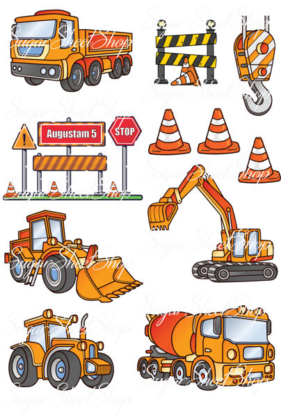 Ēdamu dekoru komplekts TRAKTORS 6