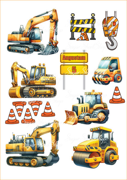 Ēdamu dekoru komplekts TRAKTORS 7