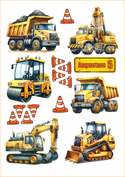 Ēdamu dekoru komplekts TRAKTORS 8