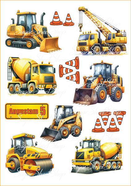 Ēdamu dekoru komplekts TRAKTORS 9