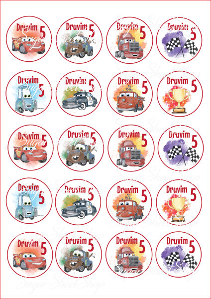  Ēdami dekori VĀĢI ZIBENS MAKVĪNS 3