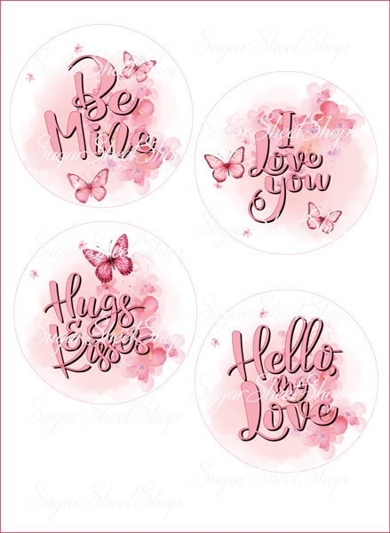 Ēdami dekori bento kūkām SALDAIS VALENTĪNS 6