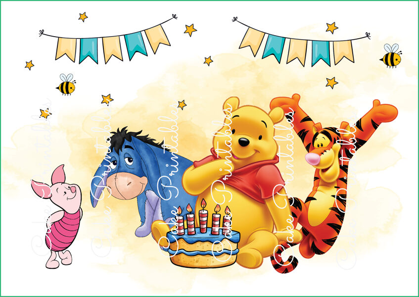 Ēdams dekors kūkai VINNIJS PŪKS 1