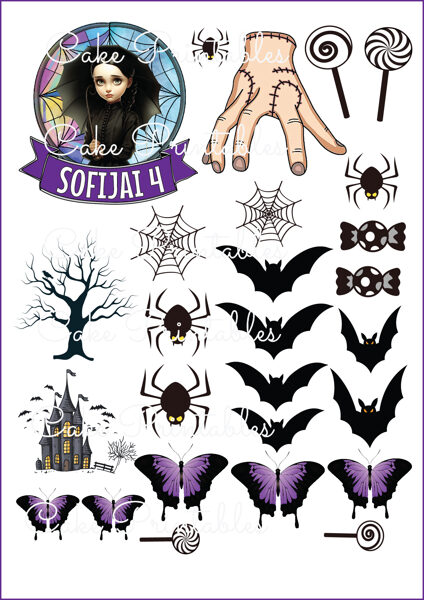 Ēdamu dekoru komplekts WEDNESDAY 4