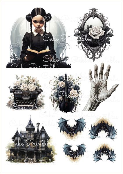 Ēdamu dekoru komplekts WEDNESDAY 2