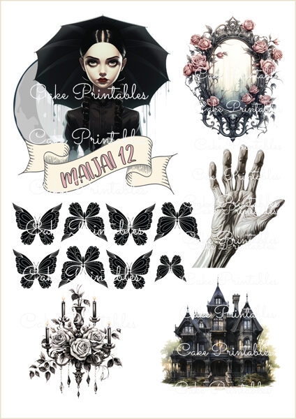 Ēdamu dekoru komplekts WEDNESDAY 3