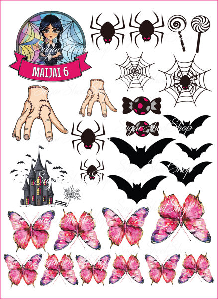 Ēdamu dekoru komplekts WEDNESDAY 8