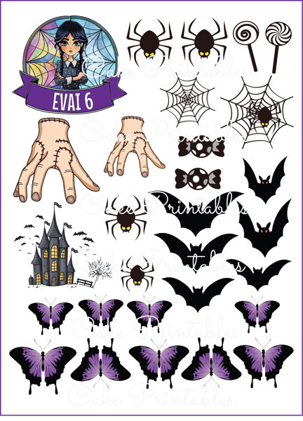 Ēdamu dekoru komplekts WEDNESDAY 1