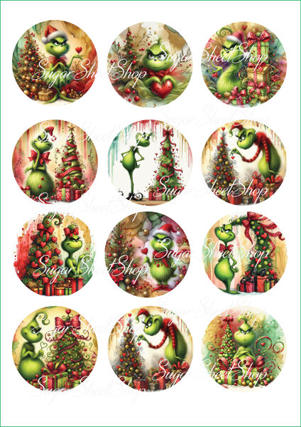 Ēdami dekori GRINČA ZIEMASSVĒTKI