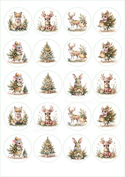 Ēdami dekori piparkūku un cepumu dekorēšanai ZIEMASSVĒTKI 6