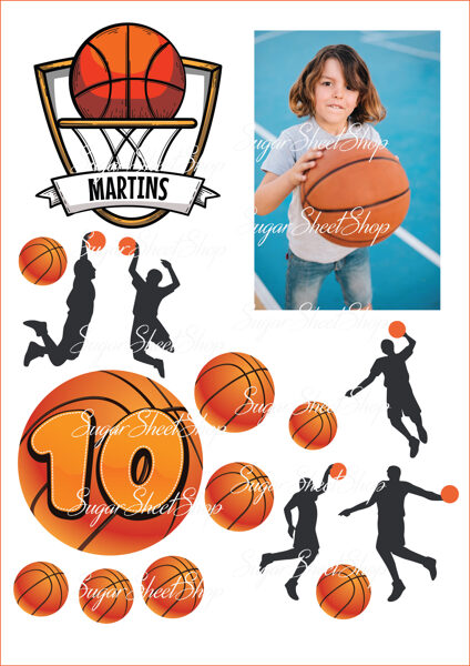 Ēdamu dekoru komplekts BASKETBOLS 1