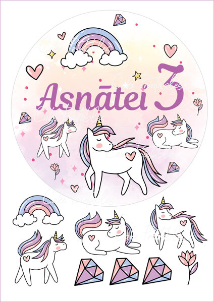 Ēdamu dekoru komplekts VIENRADZIS 1