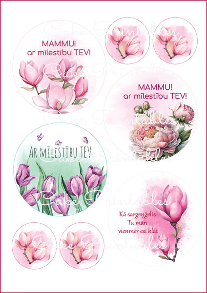 Ēdamu dekoru komplekts MAMMAS SVĒTKI 2