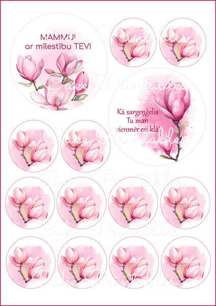 Ēdamu dekoru komplekts MAMMAS SVĒTKI 1