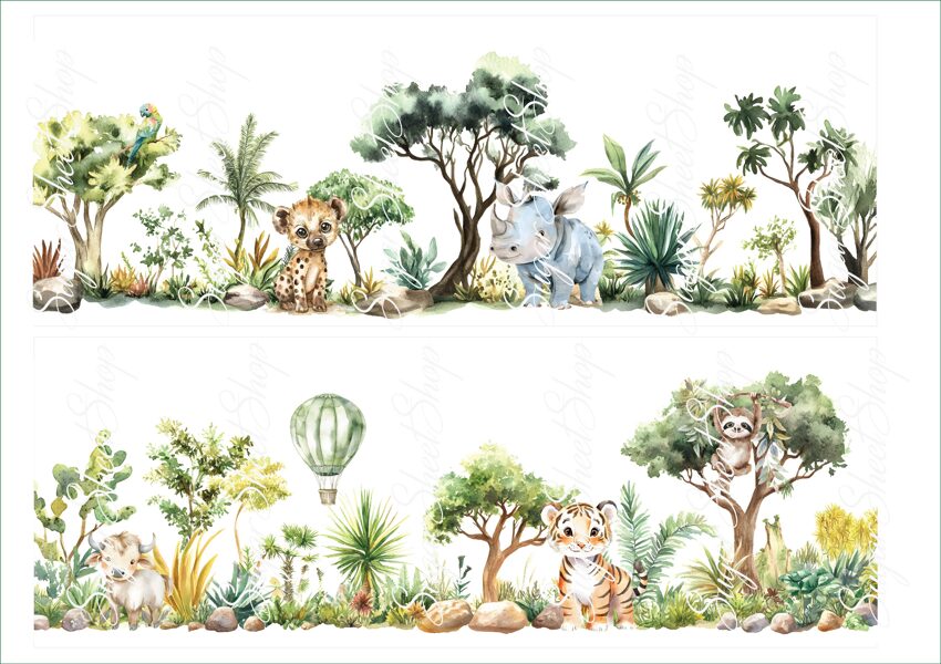 Ēdams dekors  kūkai PASTAIGA SAFARI 11